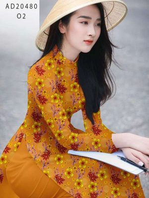 vai ao dai hoa mai don tet (14)